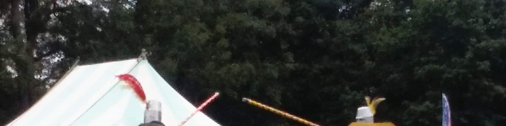 Watching the jousting weekend at Loxwood, Sussex.