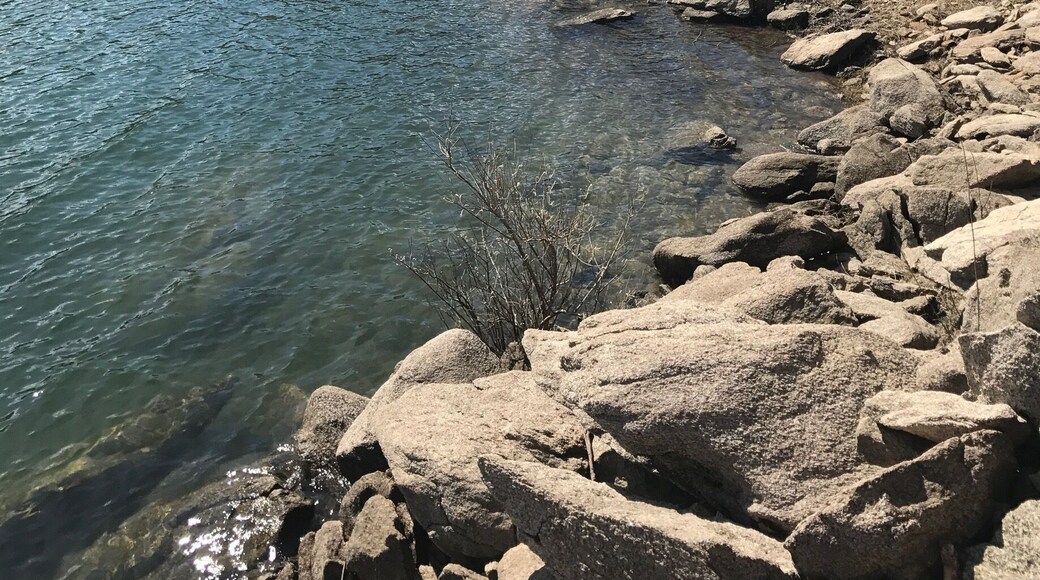 So I don't have a horse but there is a trail to get down to here. I fished but you also can have a picnic down here or go swimming. #takeahike