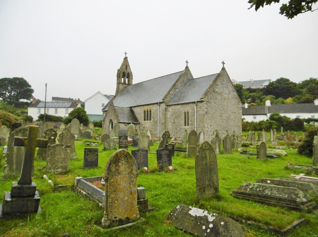 Port-Eynon, St. Cattwg's. Parish church with C12 roots, heavily restored in the Victorian era.