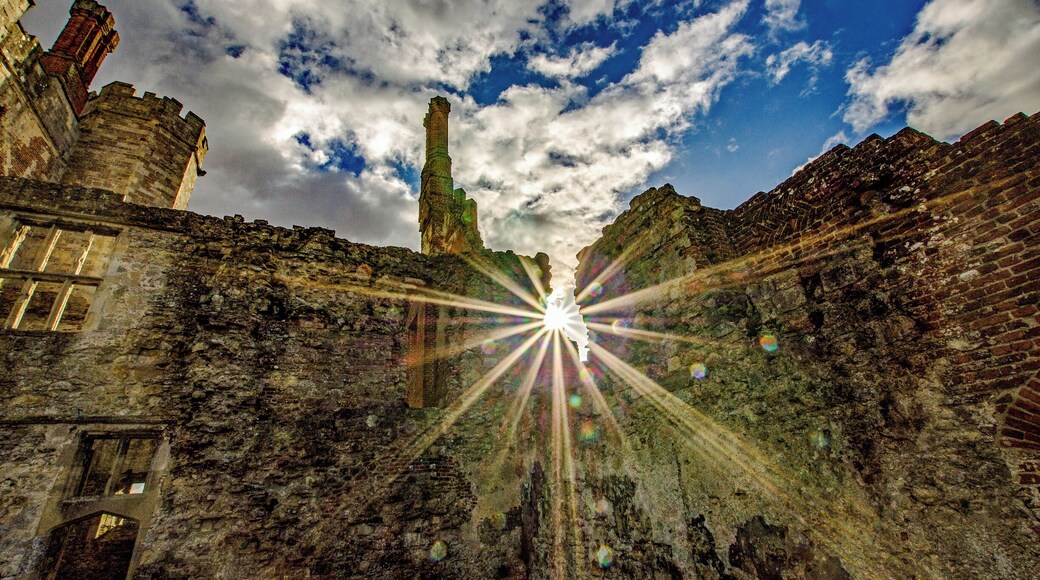 Eerie ruins of old abbey with royal links.