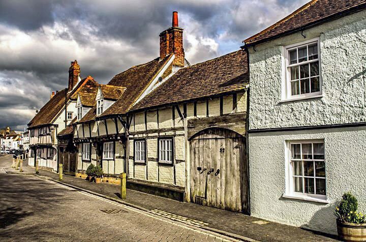 Main street in Titchfield, old Tudor period buildings.
#History