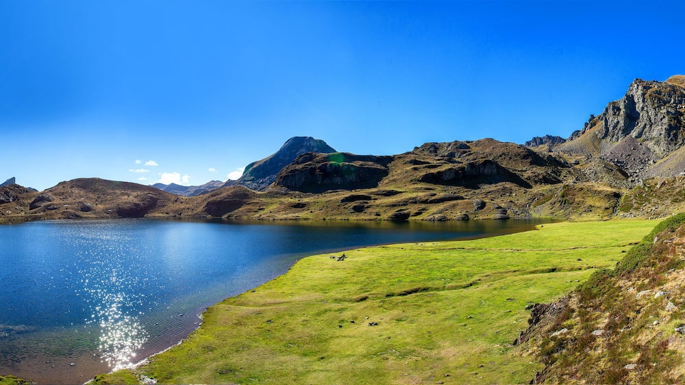 view of Pic Du Midi Ossau, France, Pyrenees