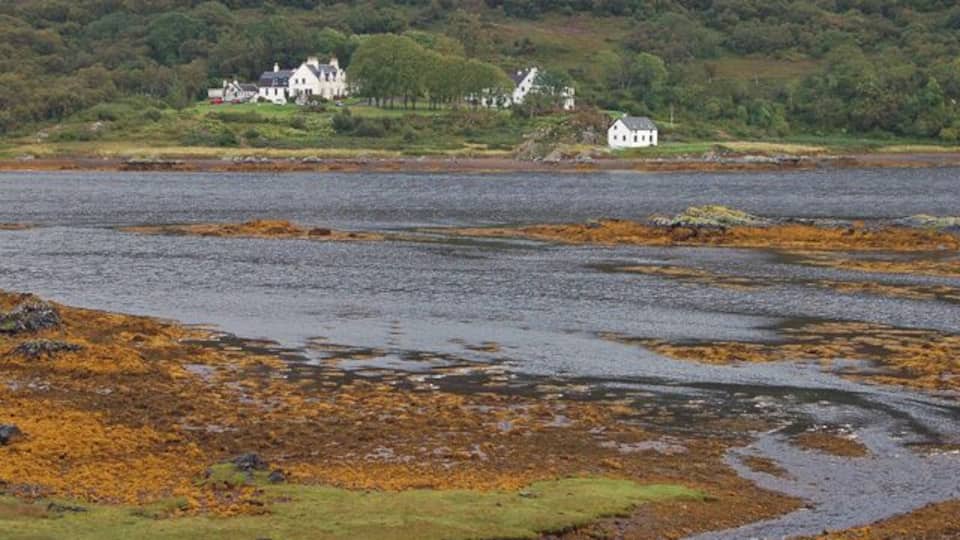 Kinloch Lodge Hotel Seen across Ceann Loch na Dal.