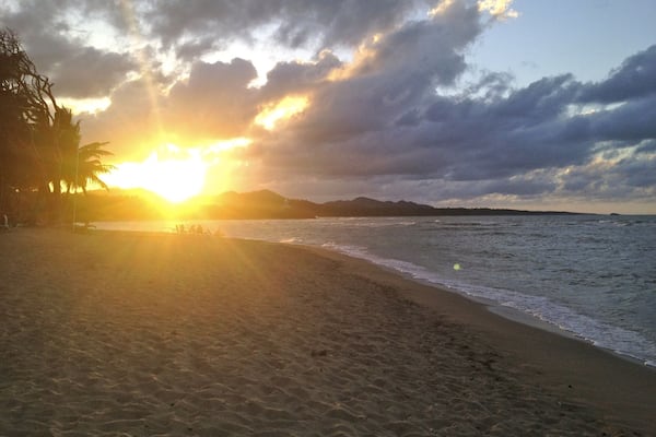 Nice spot for an evening stroll in the Dominican Republic. Great location for water sports too! #goldenhour
