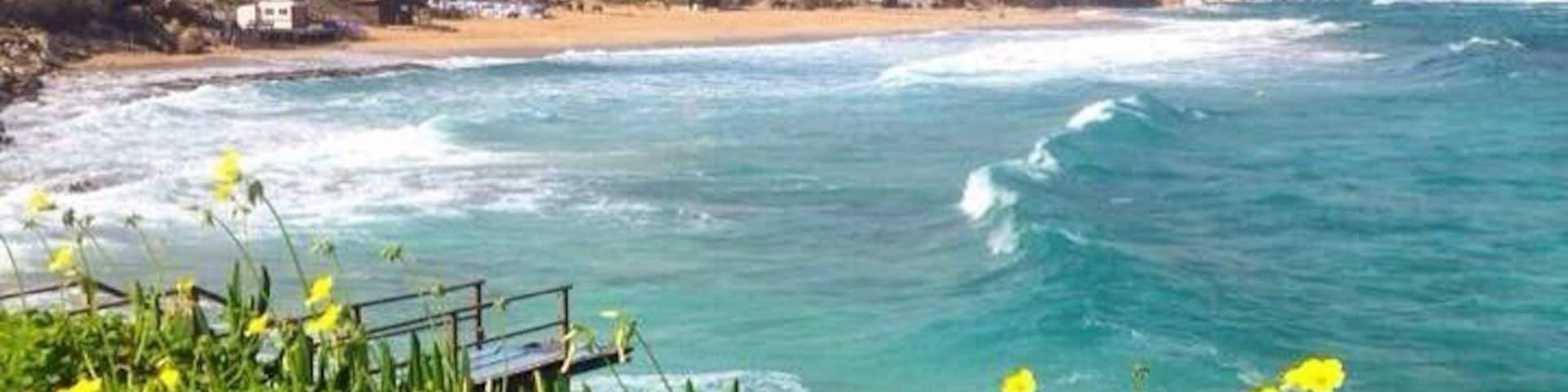 Fig tree is one of the most popular beaches on the island and is rammed with tourists in season. Come out of season to get it to yourself!