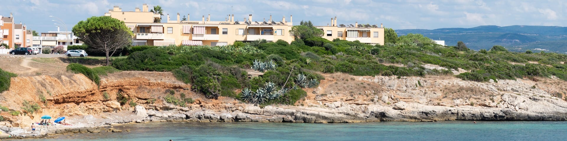 Clear Mediterranean sea near Punta Negra beach, Alghero, Sardinia, Italy