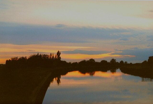 Sunset over the Stainforth and Keadby Canal
