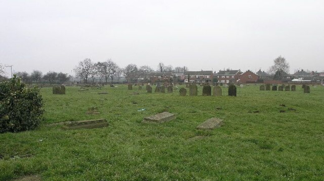 Graveyard Thorne. This is the graveyard for St Nicholas's Church in Thorne