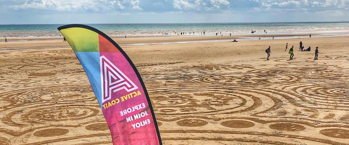 We found these beach style ‘crop circles’ walking along the beach from Fraisthorpe to the Spa, loved seeing these today. 
The south beach is great in Bridlington. A wide, clean expanse of sand that gently shelves down to the sea. Perfect on a sunny day.