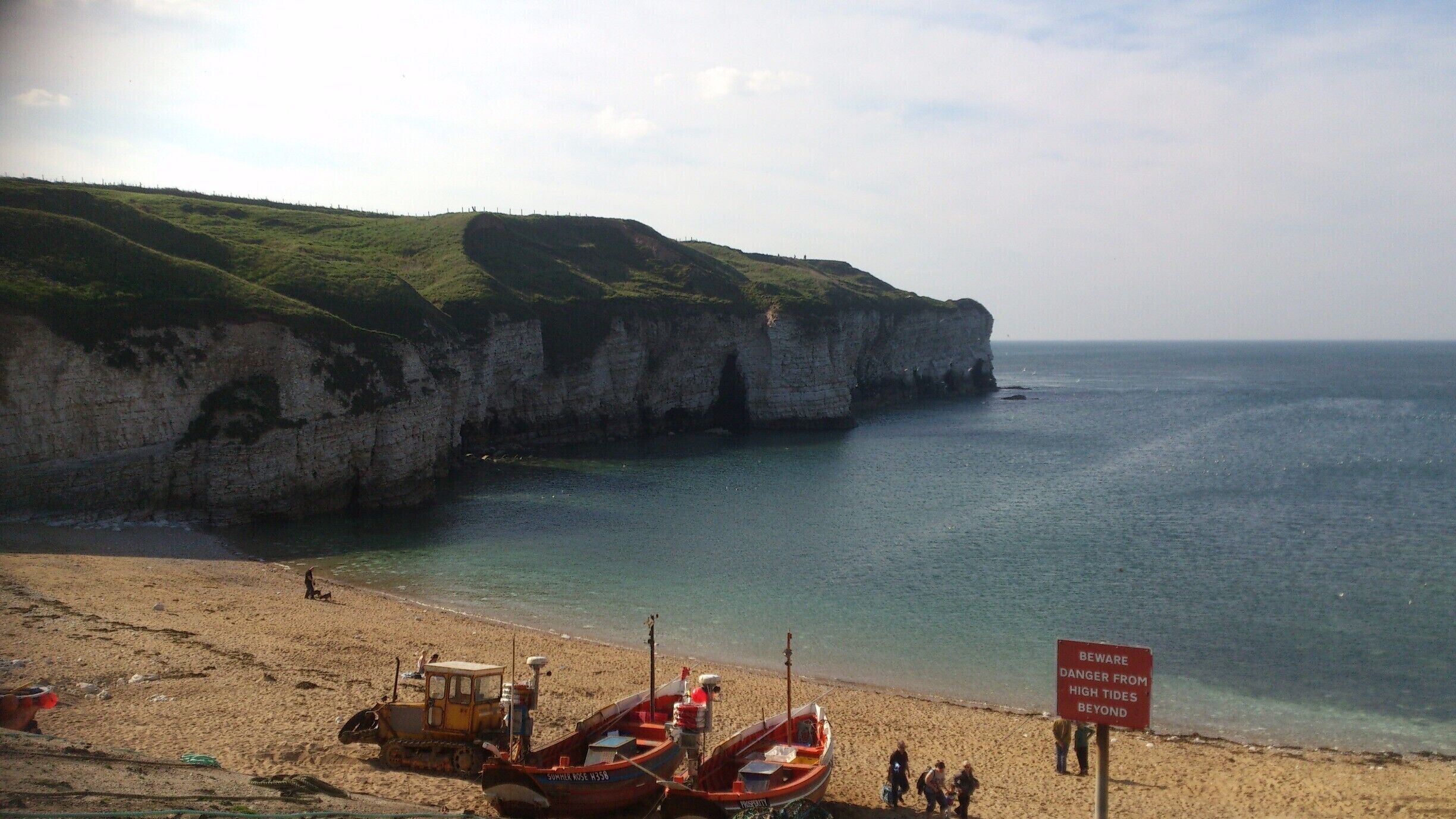 This is one of my favourite places in the world, nostalgia of childhood holidays, this little gem is tucked away on the East Yorkshire coast. When the tide is out you can explore the caves - some of which take you right through, just be careful the tide can come in fast! 
You can also take boat trips to Bempton Cliffs to see the puffins. 
Parking is about 50p an hour, there's a pub, cafe and icecream parlour in the old lifeboat station. There's also clifftop walks and spectacular views. 
#Waterlust  
#WeekendGetaway
#YorkshireDay