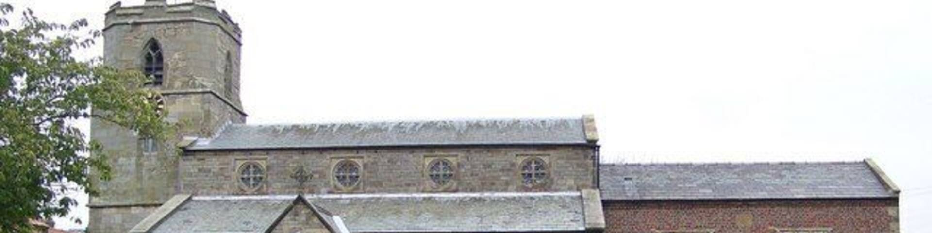 St Michael's Church, Bempton, East Riding of Yorkshire, England. Probably built by the monks of Bridlington Priory, this Norman structure was founded in c1120 on the site of an earlier church which had been destroyed by the forces of William 1st in 1070.