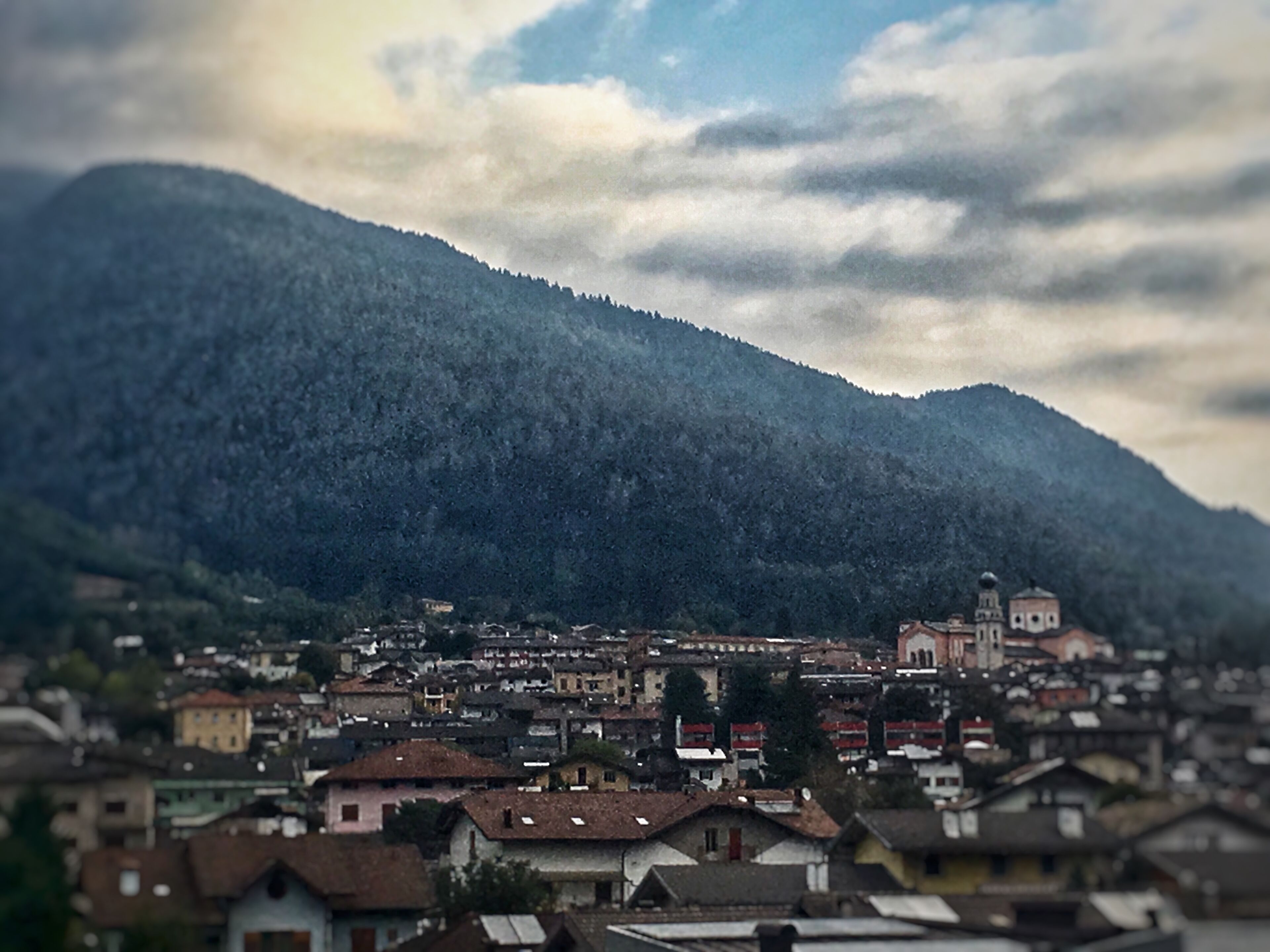 A view from my room at hotel Bavaria of the stunning village of Levico Terme