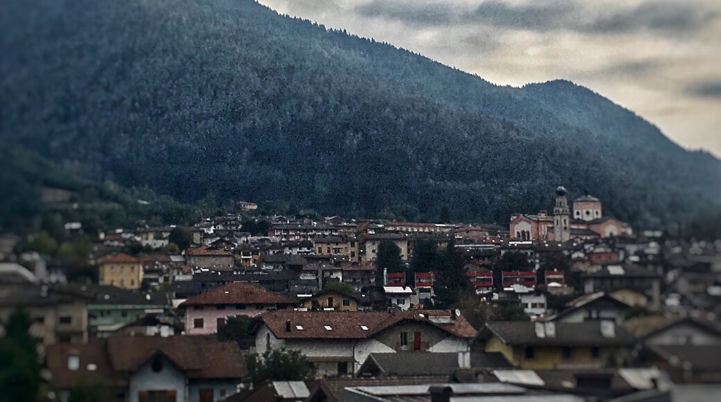 A view from my room at hotel Bavaria of the stunning village of Levico Terme