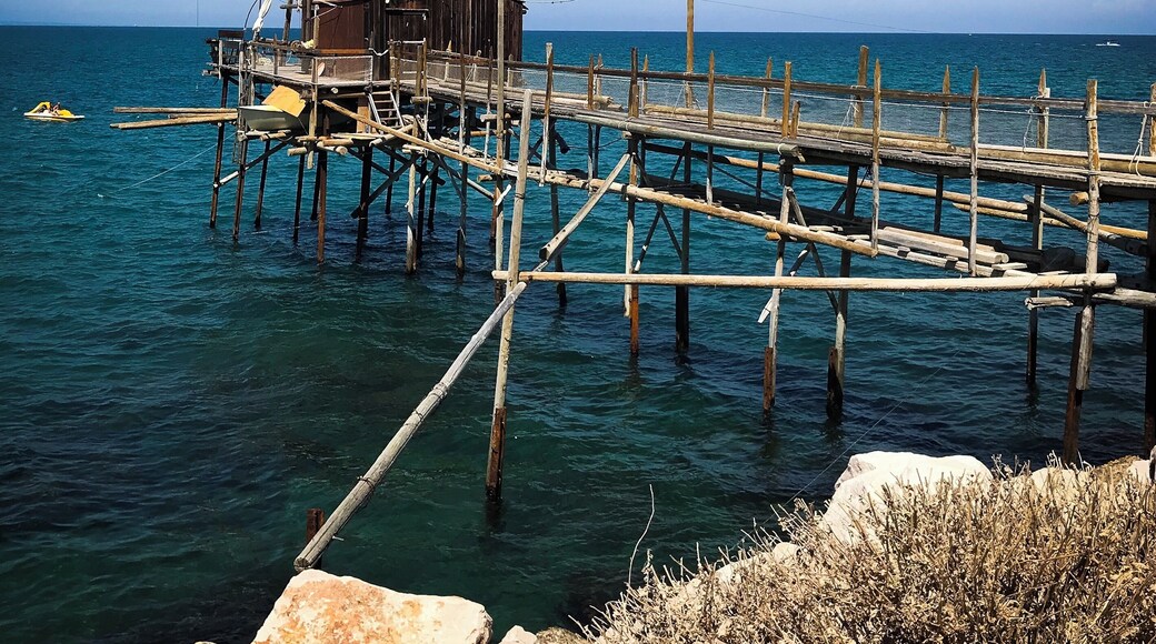 Trabucco. Used for fishing. They stop fishing for a month once a year in order for the fish to replenish itself.