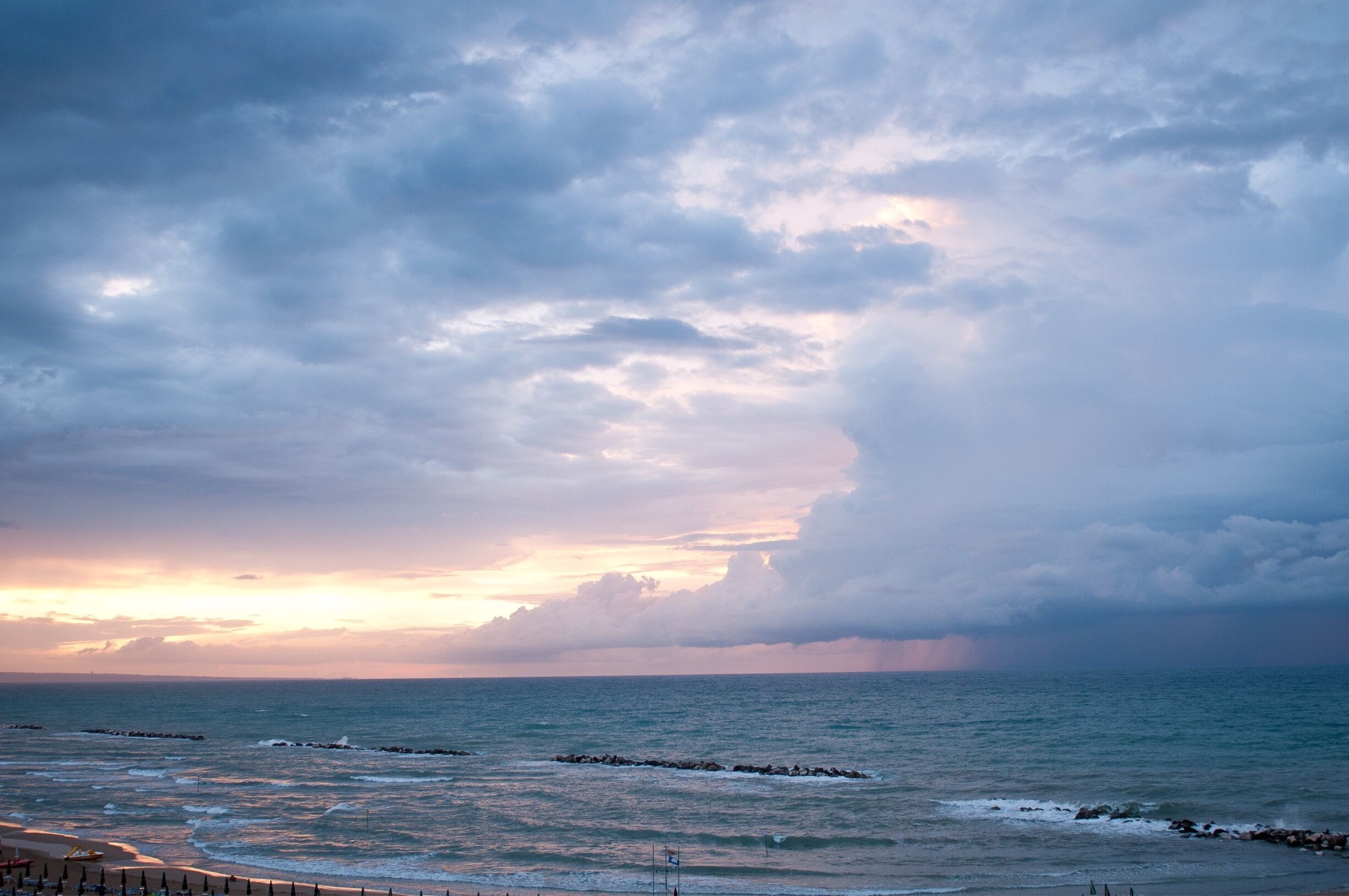 A storm off in the distance. #endlesssummer