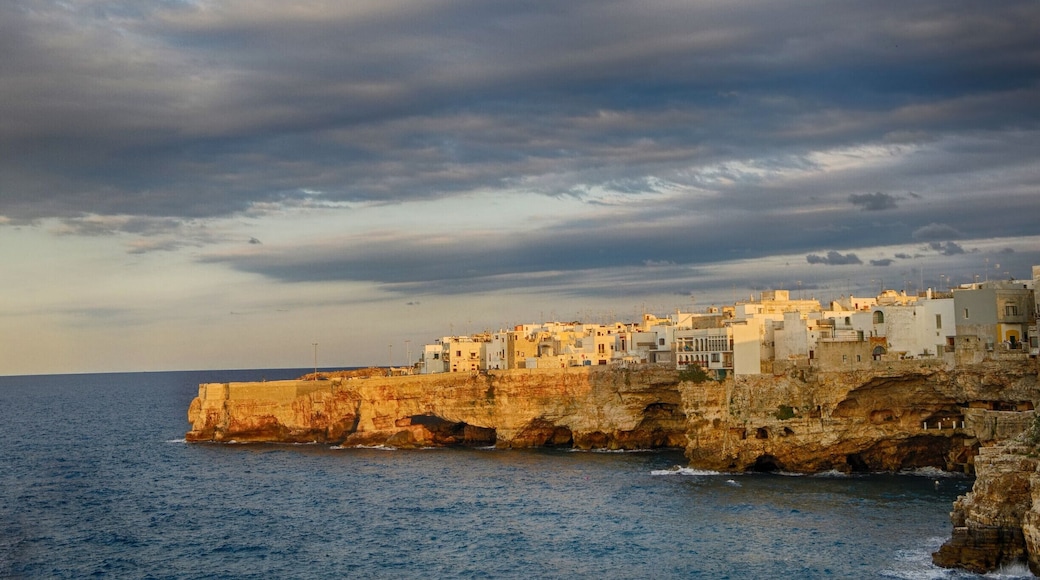 Polignano a Mare is a town and comune in the province of Bari, Apulia, southern Italy, located on the Adriatic Sea. The area has been settled since prehistoric times, evidenced by archaeological excavations in the locality of Santa Barbara. It is believed to be the site of the ancient Greek city of Neapolis of Apulia.
