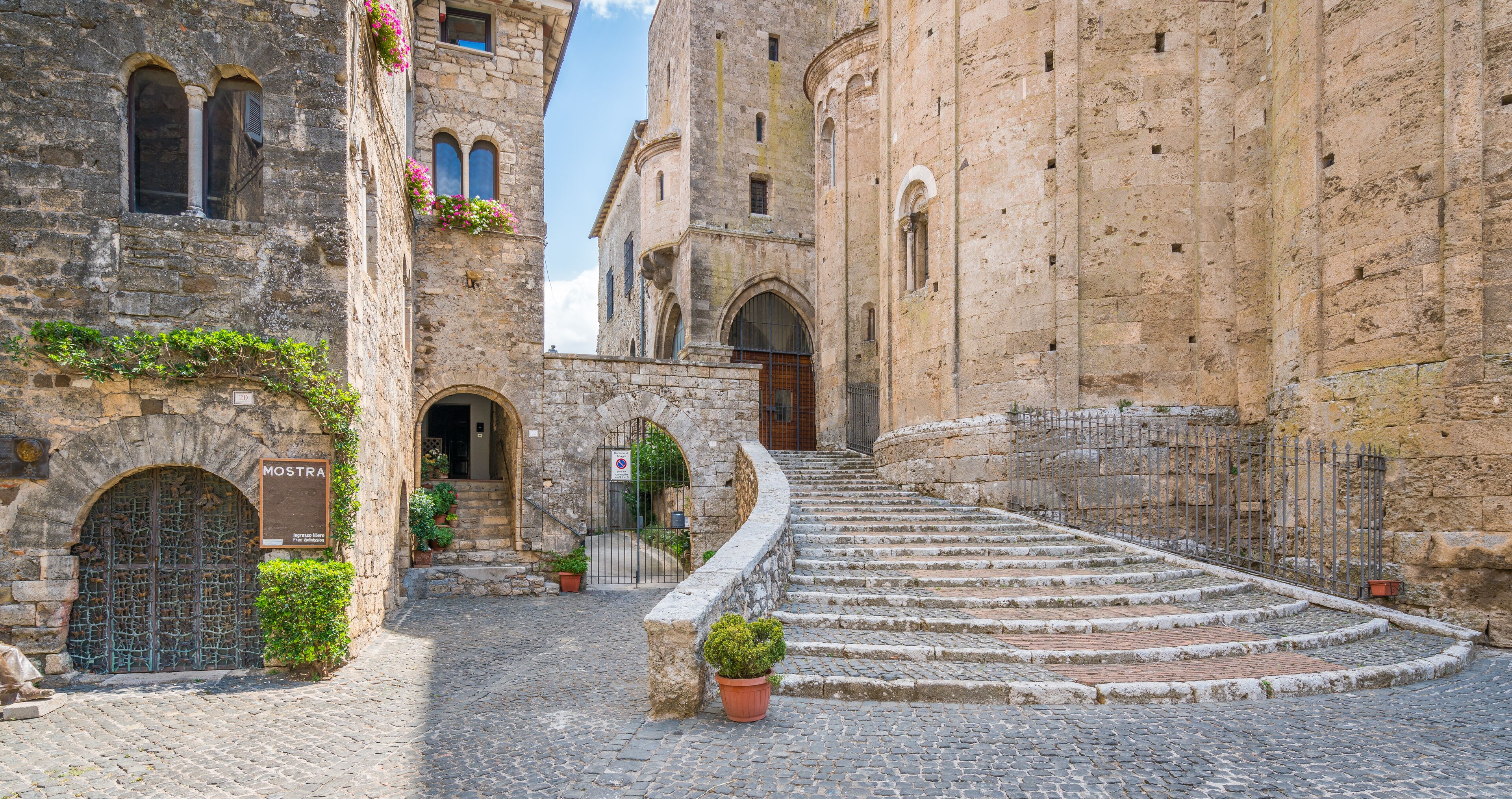 Scenic sight in Anagni, province of Frosinone, Lazio, central Italy.