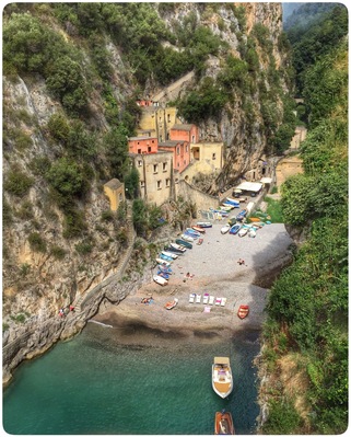 Taken September 8, 2015. 3,000 steps below town is the ever charming Marina di Furore. Highly recommend checking out the Amalfi Coast by scooter...preferably on the back of one. 😉