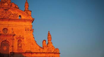 The church of St. Peter and Paul is the mother church of Galatina. It overlooks St. Peter's Square in the Old Town, where once stood the Porta Maggiore, the mother church of Saints Peter and Paul is presented with a striking façade, a sign of the Baroque style, which characterizes much of the private and religious buildings of the city. The present church is the result of a reconstruction took place between the thirties and forties of the seventeenth century, at the behest of the Universitas who gave the church a prominent role compared to the other churches in the city. The earthquake of 1743 caused serious damage and, in the second half of the century, interrupted with several reconstructions. It stands on the site of a previous religious edifice. We know for sure that in 1355 you put hand to the refurbishment of an existing chapel in which it was celebrated in the rite greek. The greek remained the official language in the rites of the church until the mid-sixteenth century. The city was, in fact, considered Greek