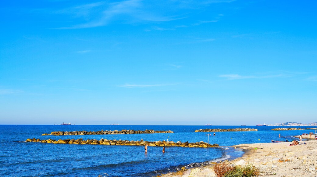 Beach, Marina di Montemarciano, Falconara Marittima, Province, Ancona, Marken, Italy, Europe