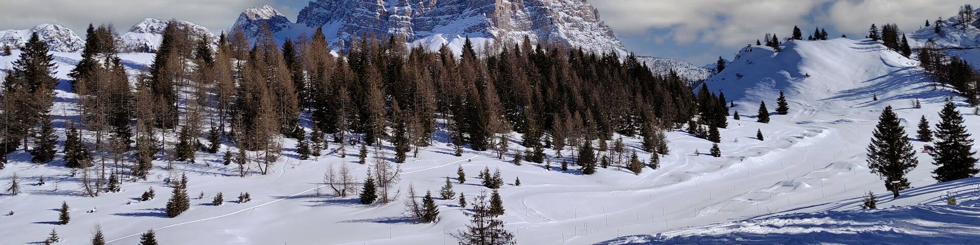 Mont Pelmo peak, view from Civetta sky area, Alleghe