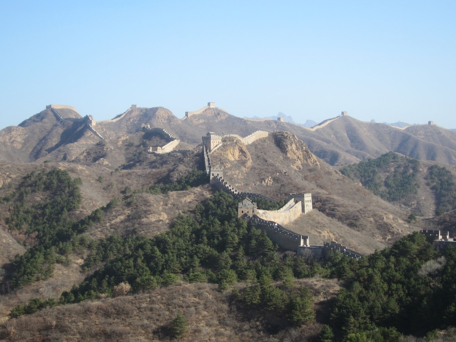To avoid the crowds, this was an amazing section of The Great Wall of China... a two hour drive north of Beijing!