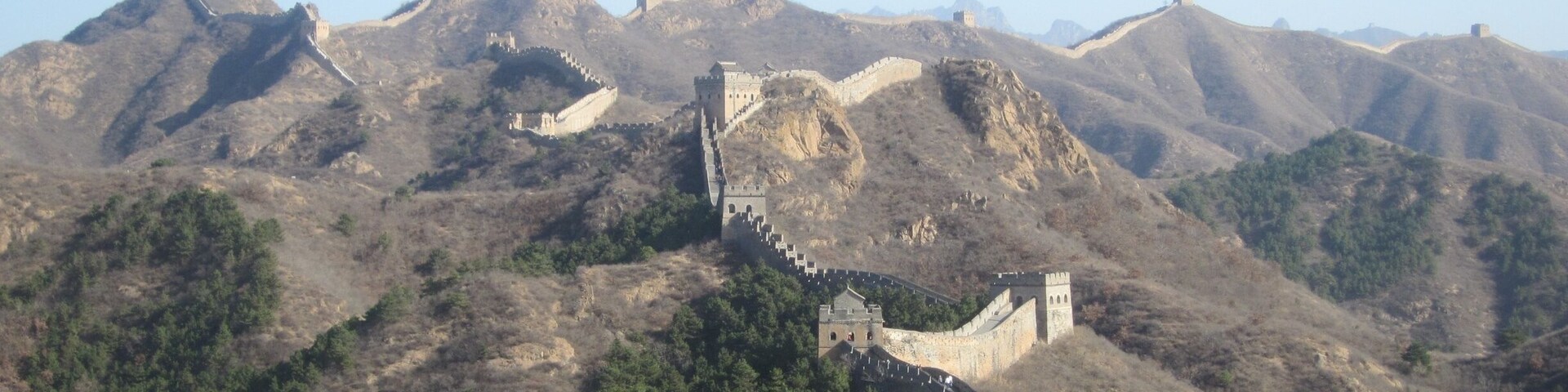 To avoid the crowds, this was an amazing section of The Great Wall of China... a two hour drive north of Beijing!