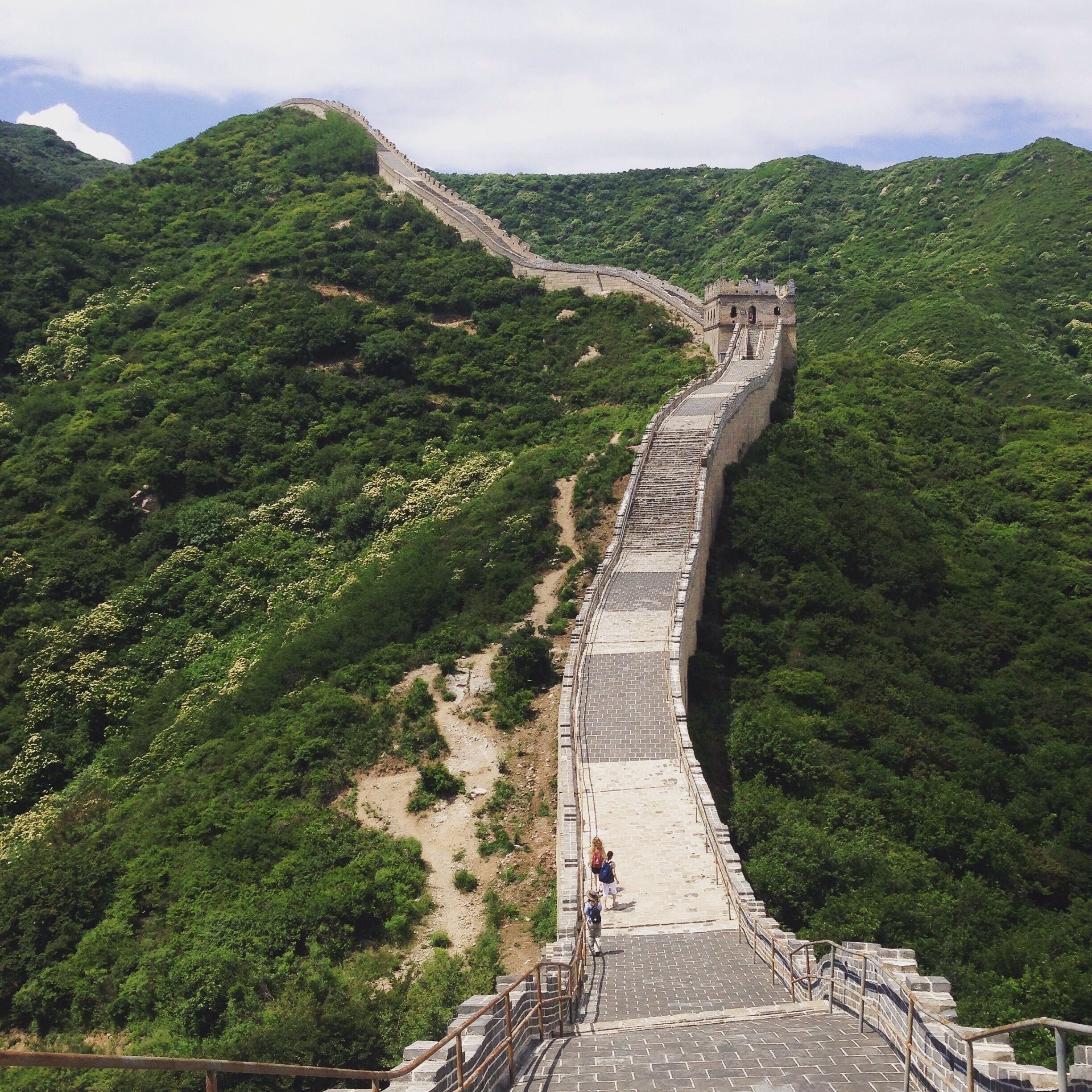 A 2 hour drive out away from the tourist areas of Badaling and Mutianyu takes you to Jinshaling where you can climb the wall for many kms. I walked for 4 hours until the wall was so destroyed i could no more. On the way, i saw only about 5 people the entire time! #china #greatwall #beijing #jinshaling #greatwallofchina
