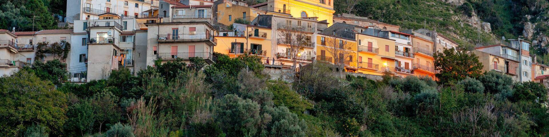 Acquappesa, Cosenza district, Calabria, Italy, Europe, view of the small village