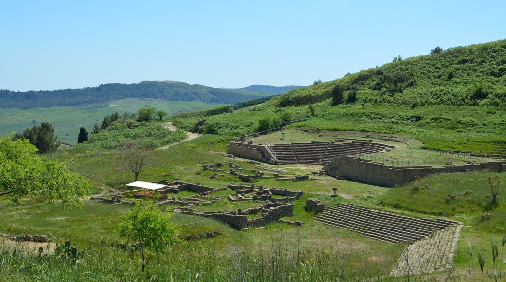 The Greek theater of Morgantina.
