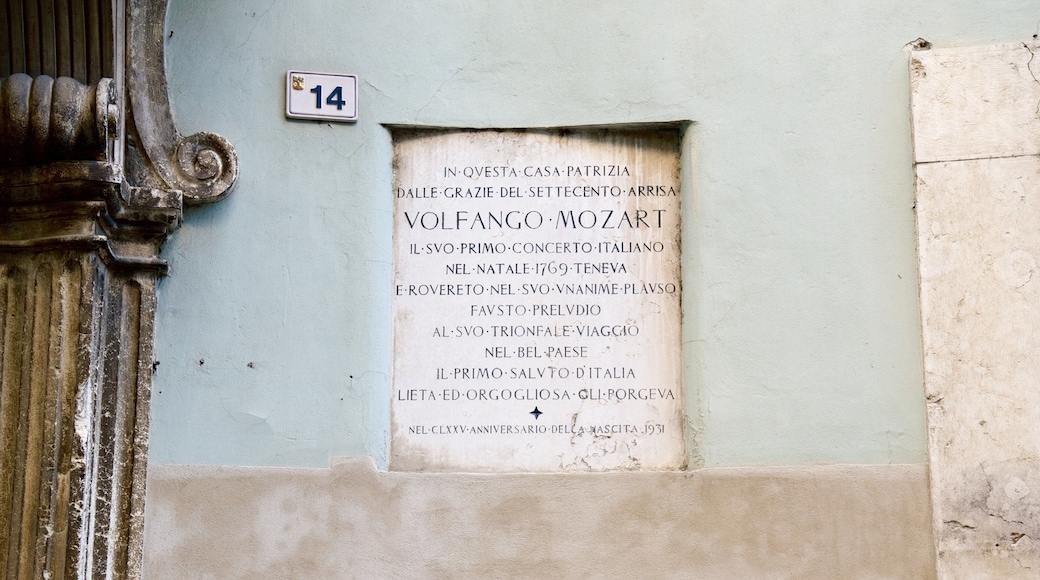 Rovereto featuring signage
