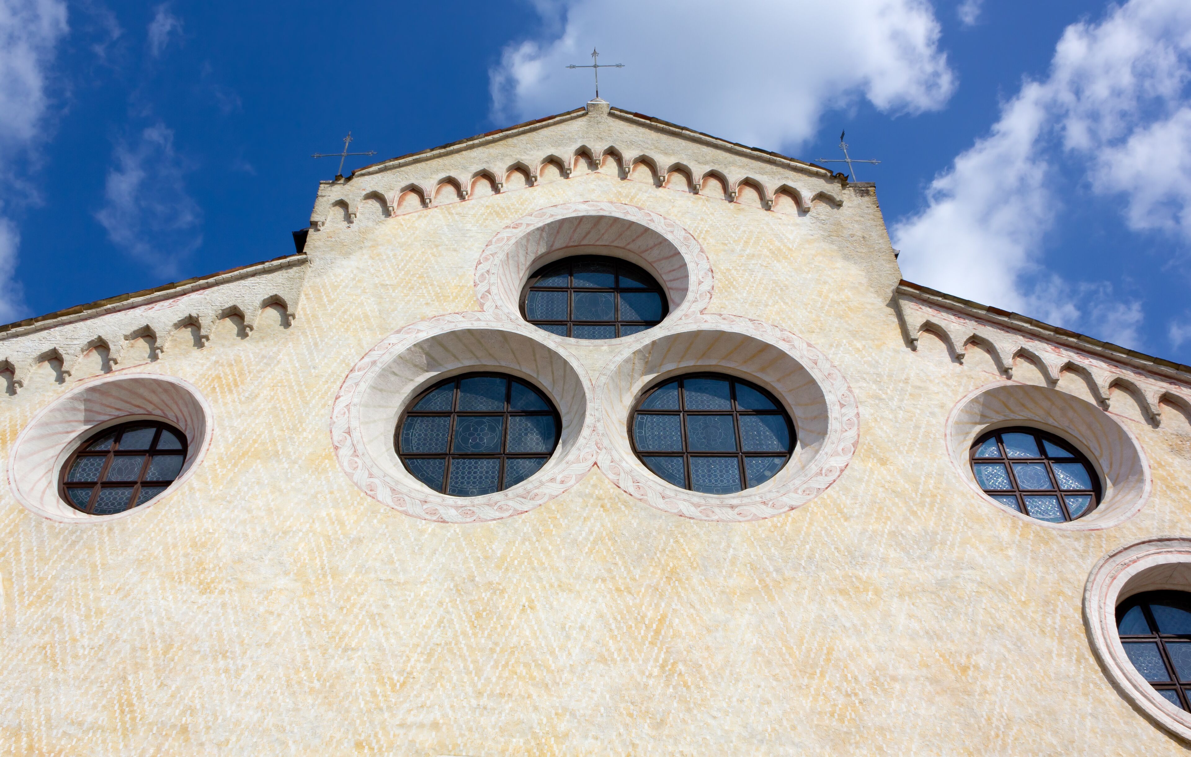 Facade of the Duomo in Spilimbergo, Italy