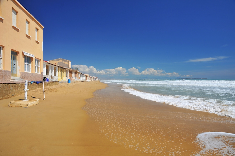 Beach of Guardamar del Segura, Region Alicante, Spain, Europe