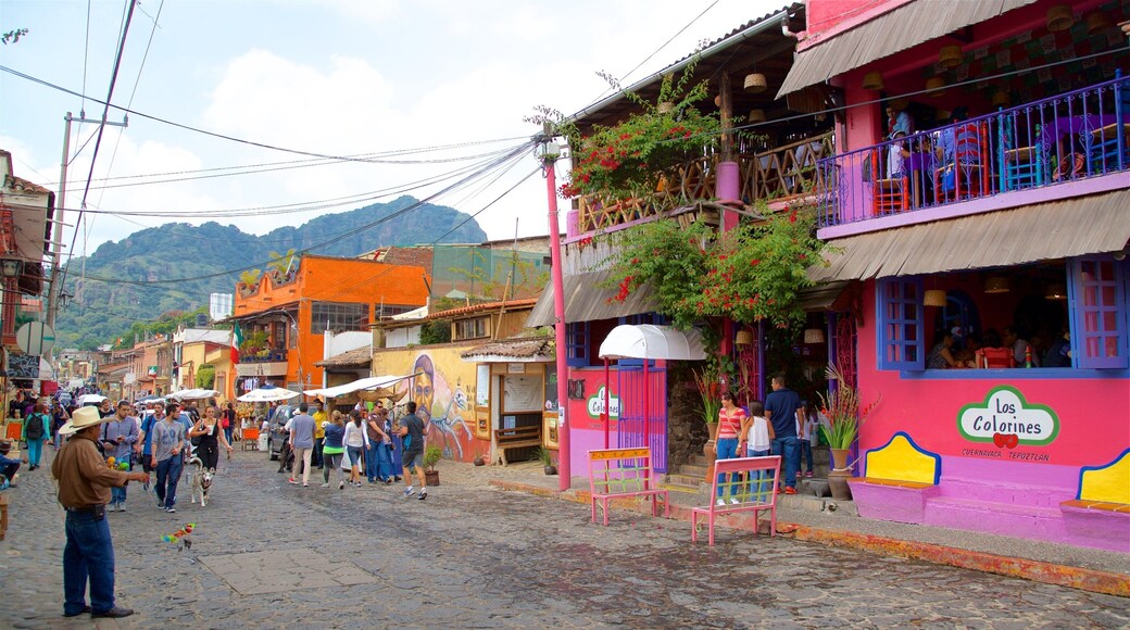 Tepoztlan as well as a small group of people