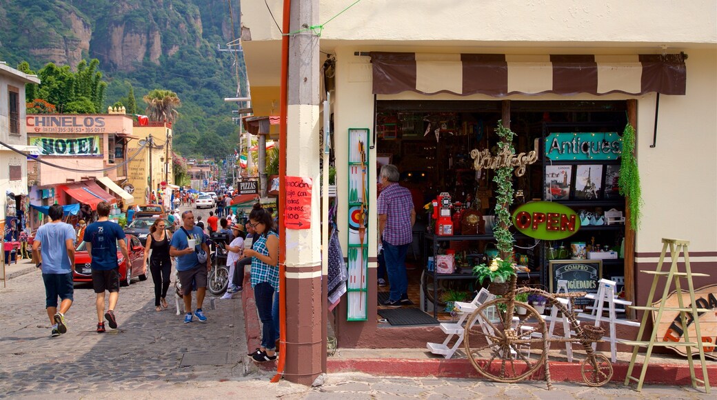 Tepoztlan as well as a small group of people