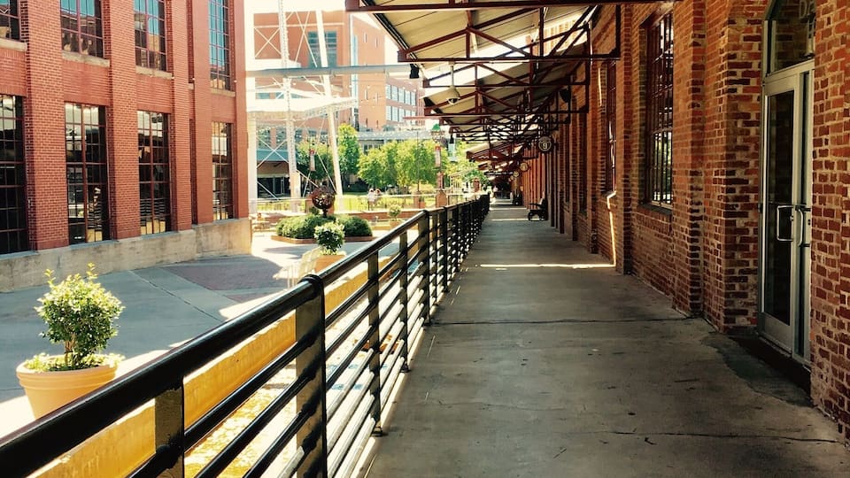 Dinning and shopping in Durham at old tobacco factory.