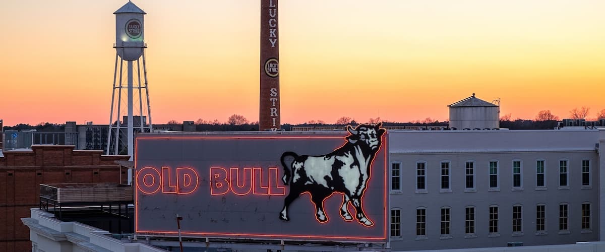 Sunset over American Tobacco