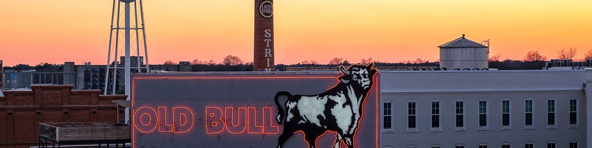 Sunset over American Tobacco