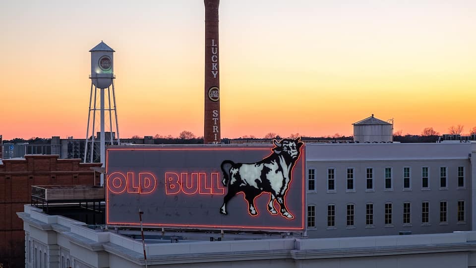 Sunset over American Tobacco