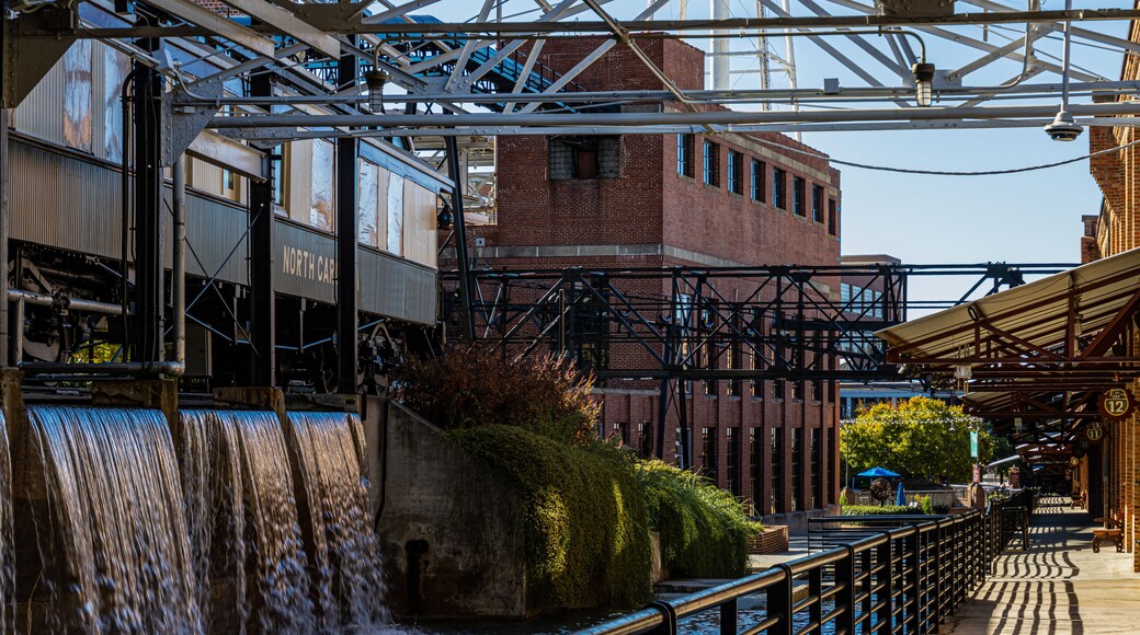 The Revitalized Retail and Office Center of The American Tobacco Historical District, Durham, North Carolina, USA