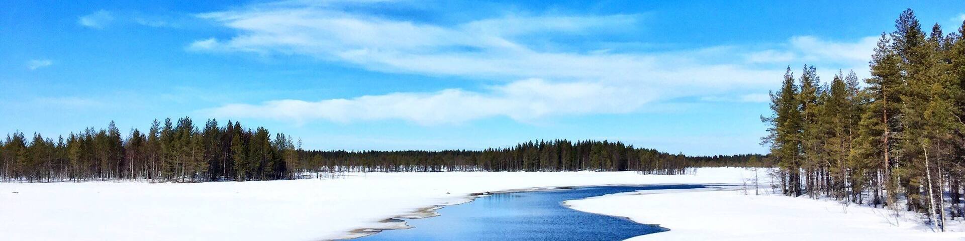 Blue lakes / blue sky