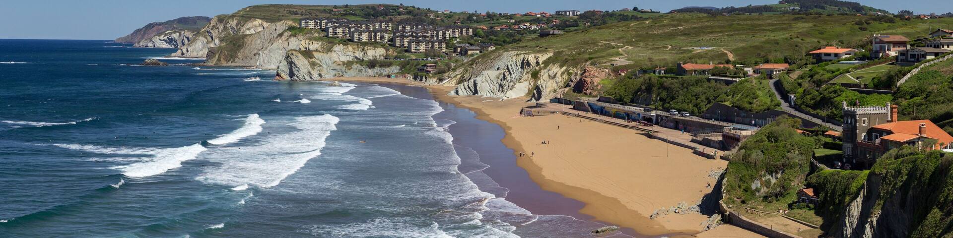 Coastal view near Barrika in the Basque Country (Spain)
