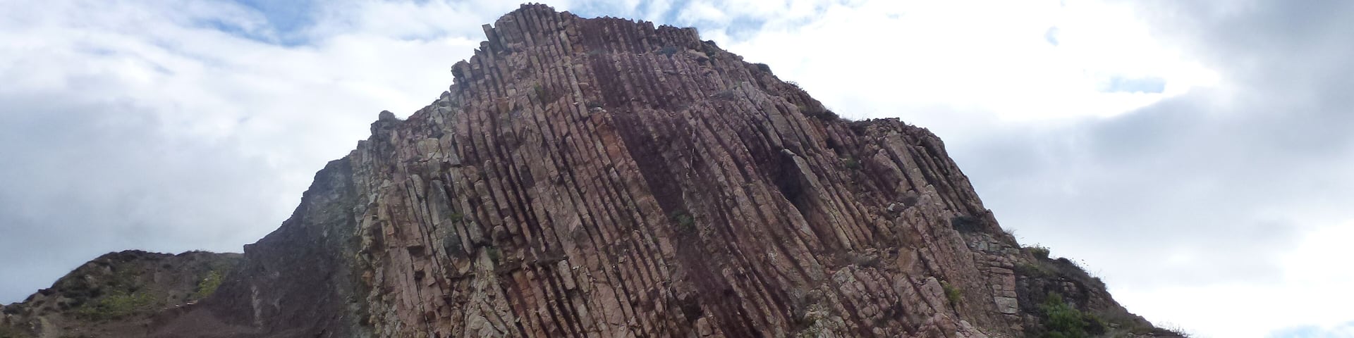 Layers of marl, limestone and sandstone (flysch sedimentary rock) at Sopelana beach near Bilbao in the Basque reqion of Spain. The rocks are of Cretaceous and Paleogene age. The Cretaceous-Paleogene (K-Pg) stratigraphic boundary is seen here.