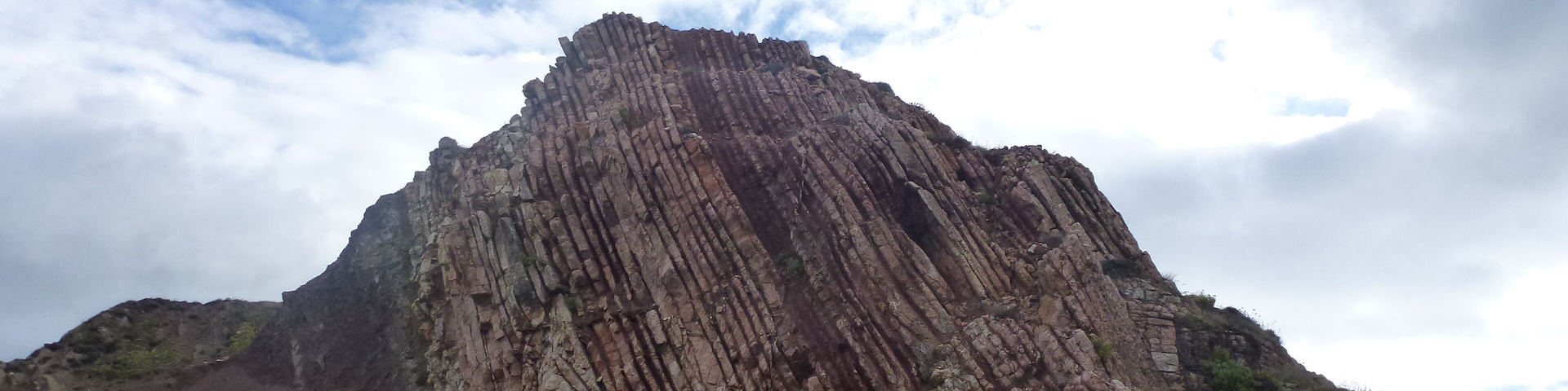 Layers of marl, limestone and sandstone (flysch sedimentary rock) at Sopelana beach near Bilbao in the Basque reqion of Spain. The rocks are of Cretaceous and Paleogene age. The Cretaceous-Paleogene (K-Pg) stratigraphic boundary is seen here.