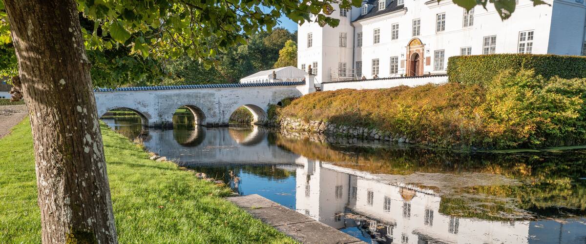 Castle Engelsholm, now a schoold for creative arts, in Jutland Denmark