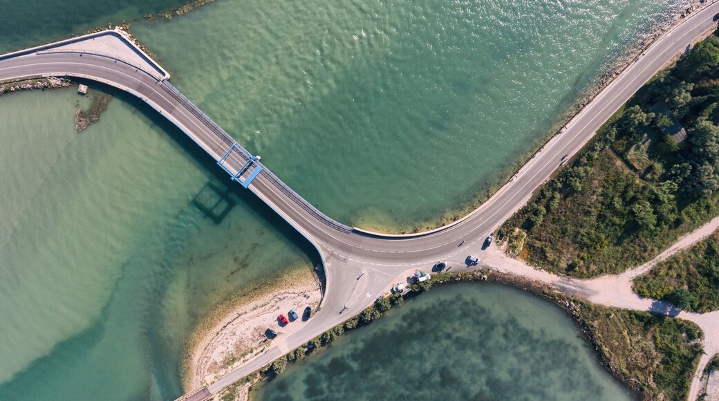 Adriatic sea Mirna river Antenal Tar Croatia Aerial Drone Photo