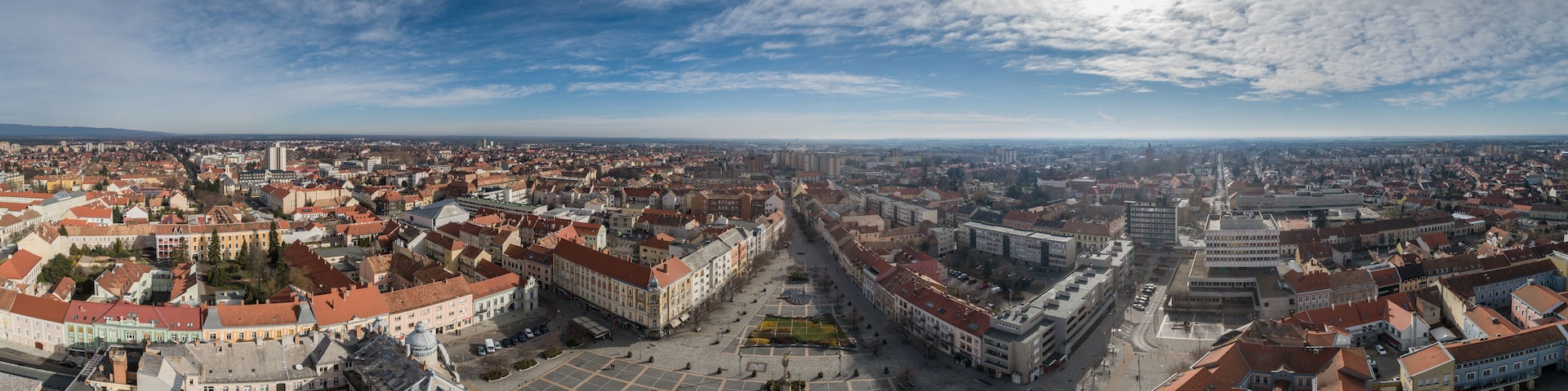 Main Square of Szombathely Hungary