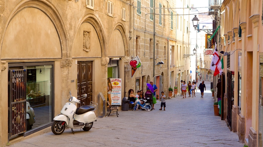 Alghero - Northern Sardinia showing street scenes