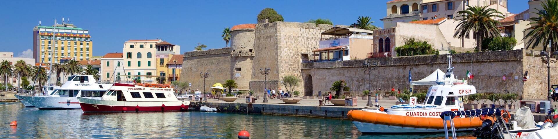 Alghero - Northern Sardinia which includes a marina