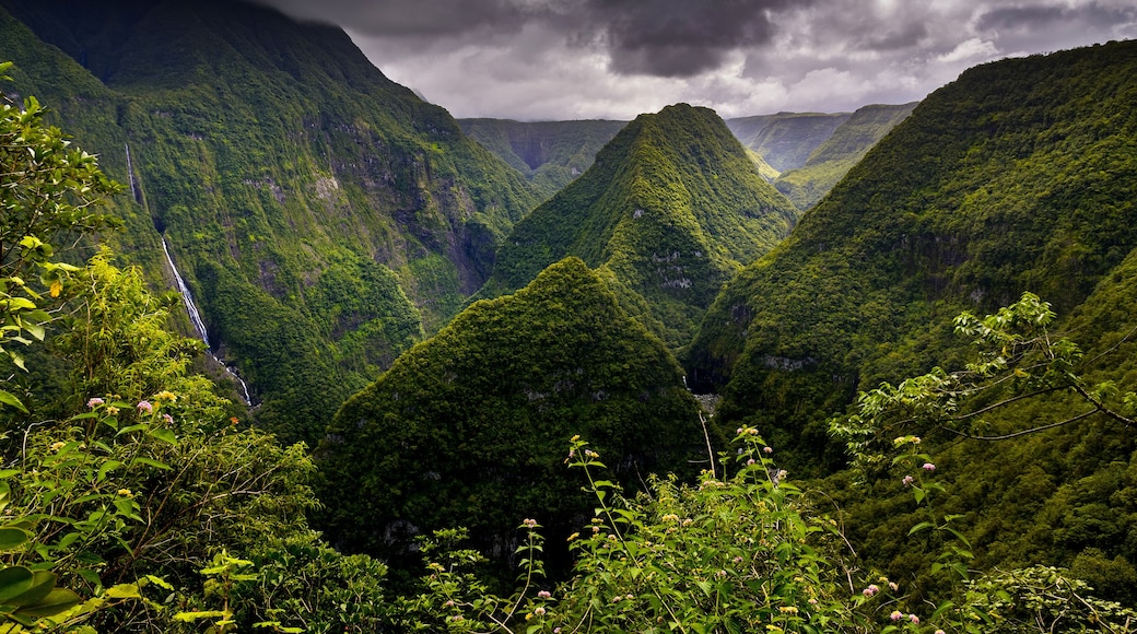 Takamaka Valley during a cloudy day, Reunion Island